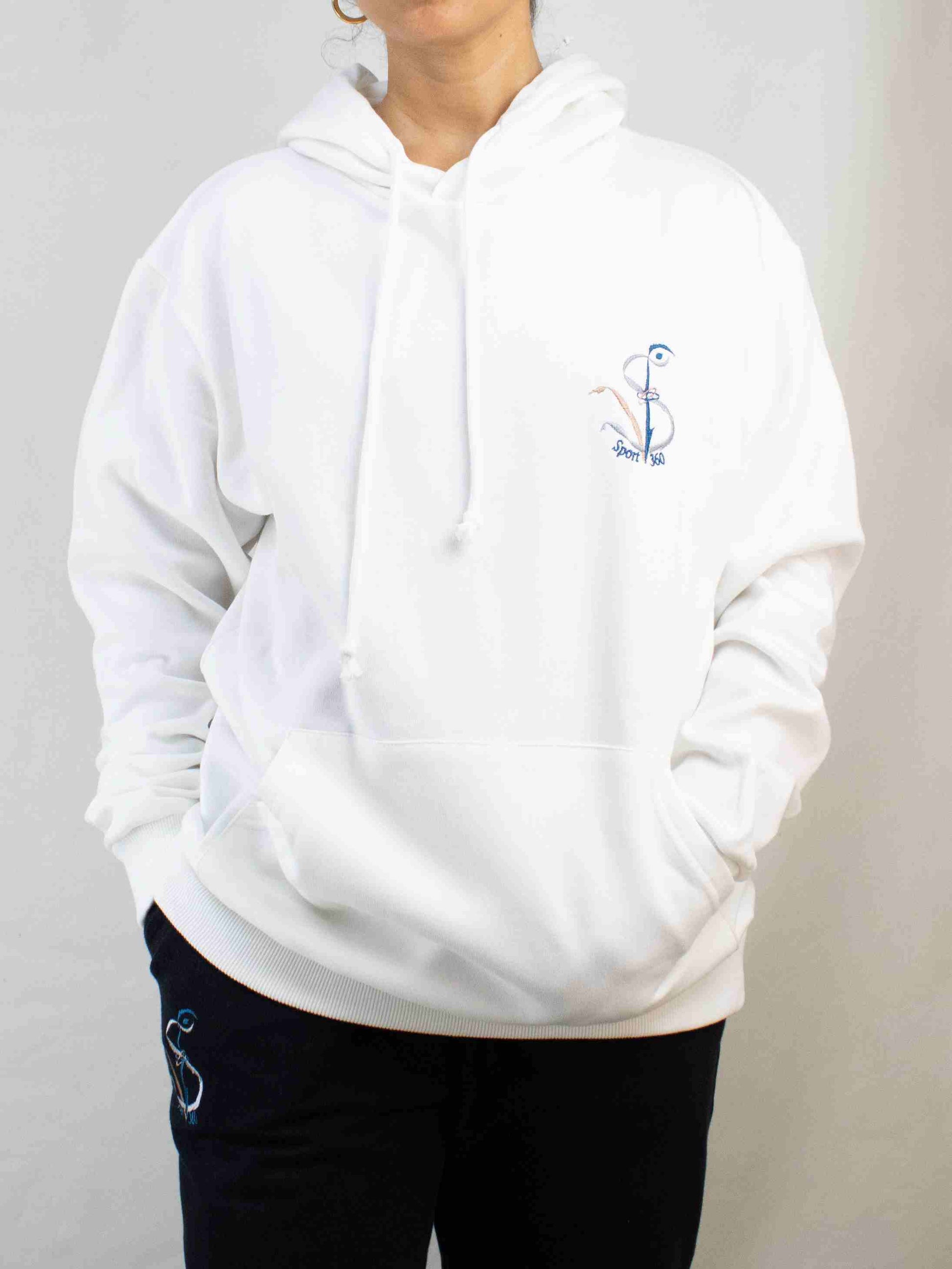 SportV360™: Sweat blanc, Hoodie 280 100% coton