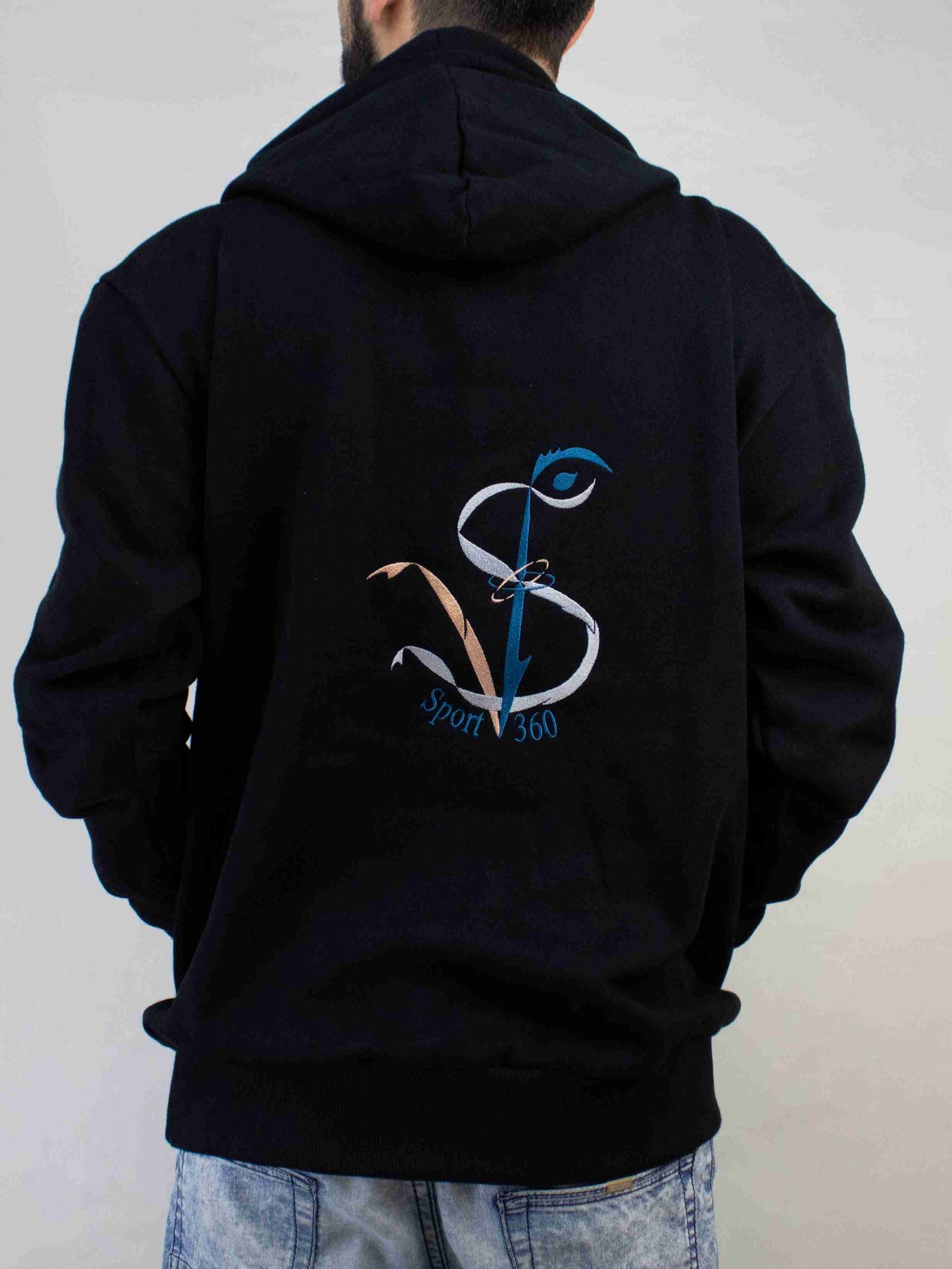 SportV360™: Hoodie 420, sweat à capuche, 100% coton, green, haute qualité, grande broderie , luxe, navy, bleu, marine,  sportswear