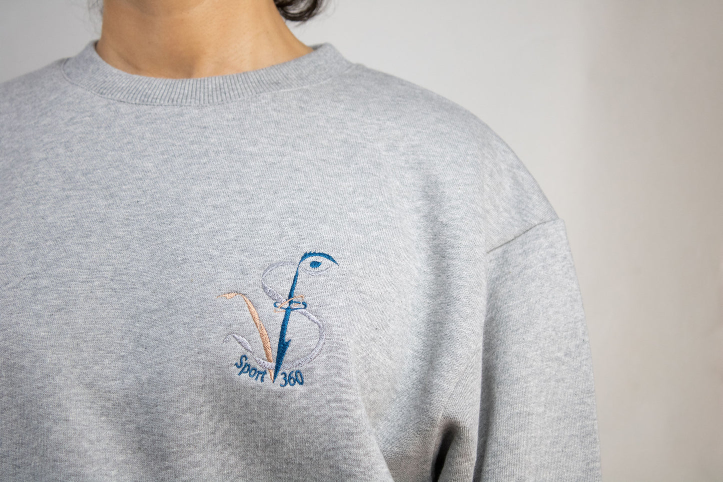 SportV360™: Polo gris, Crewneck 420