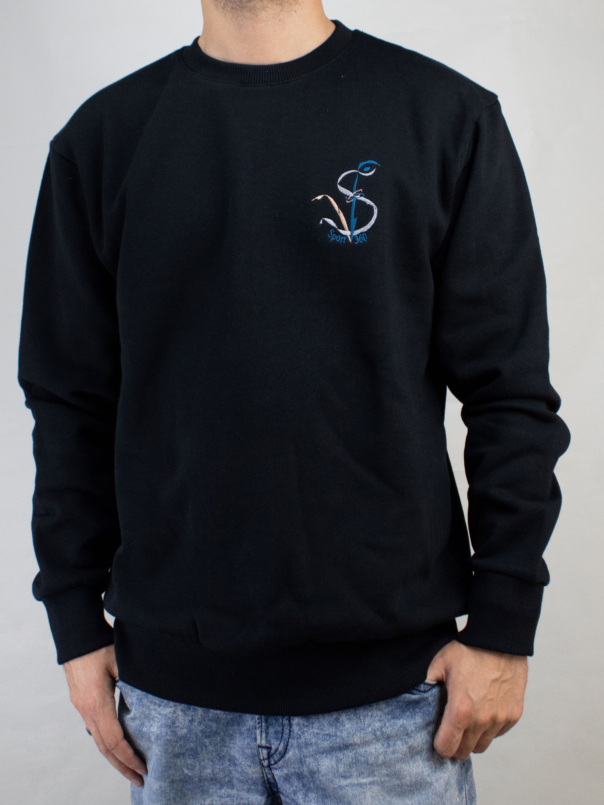 SportV360™: Polo noir, Crewneck 420