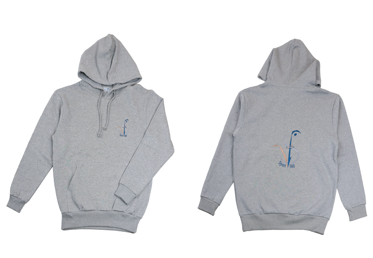 SportV360™: Sweat gris, Hoodie 280 100% coton