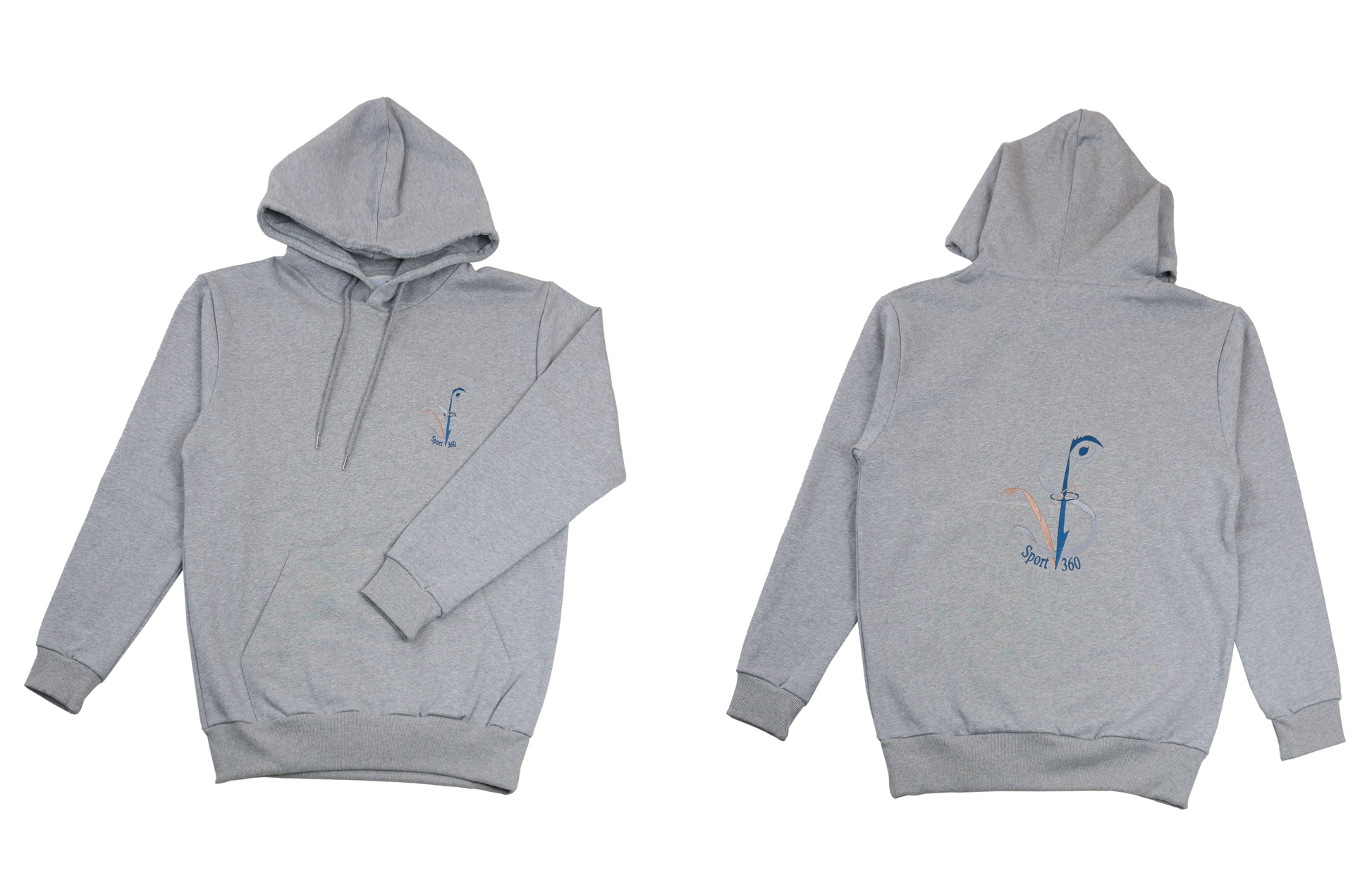 SportV360™: Sweat gris, Hoodie 420 100%coton