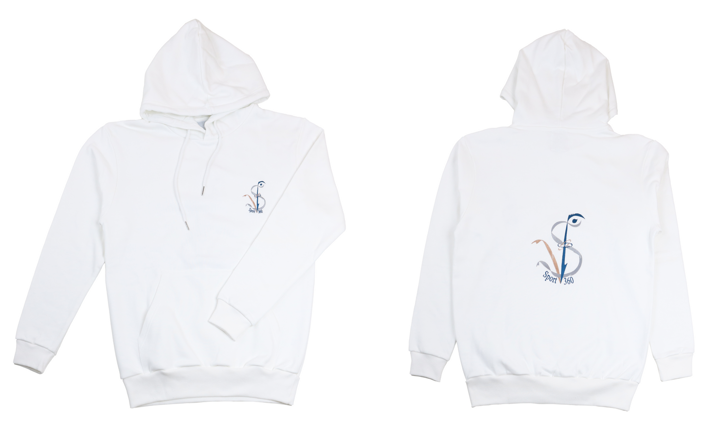 SportV360™: Sweat blanc, Hoodie 420 100%coton