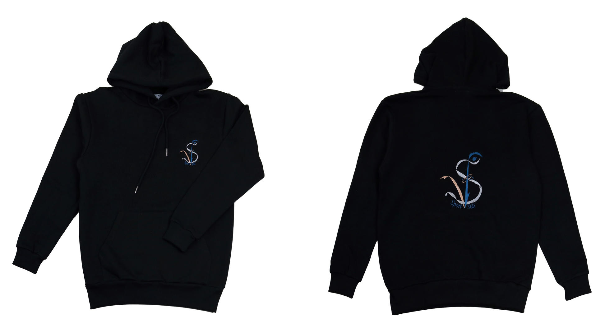 SportV360™: Sweat noir, Hoodie 420 100%coton