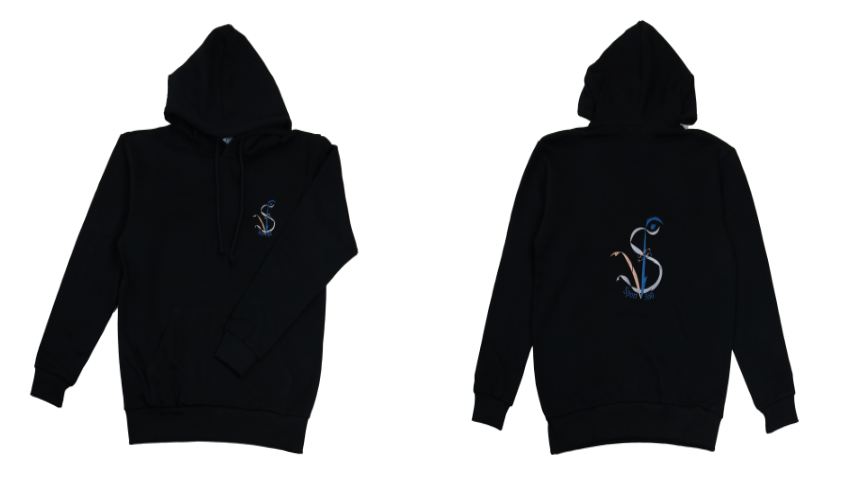 SportV360™: Sweat noir, Hoodie 280 100% coton