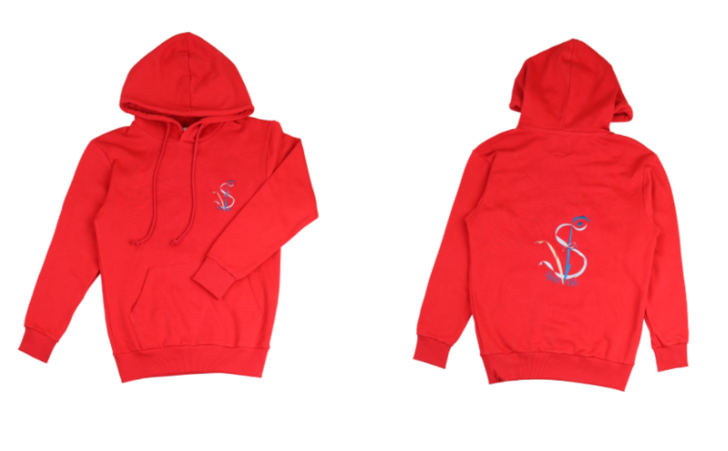 SportV360™: Sweat rouge, Hoodie 280 100% coton