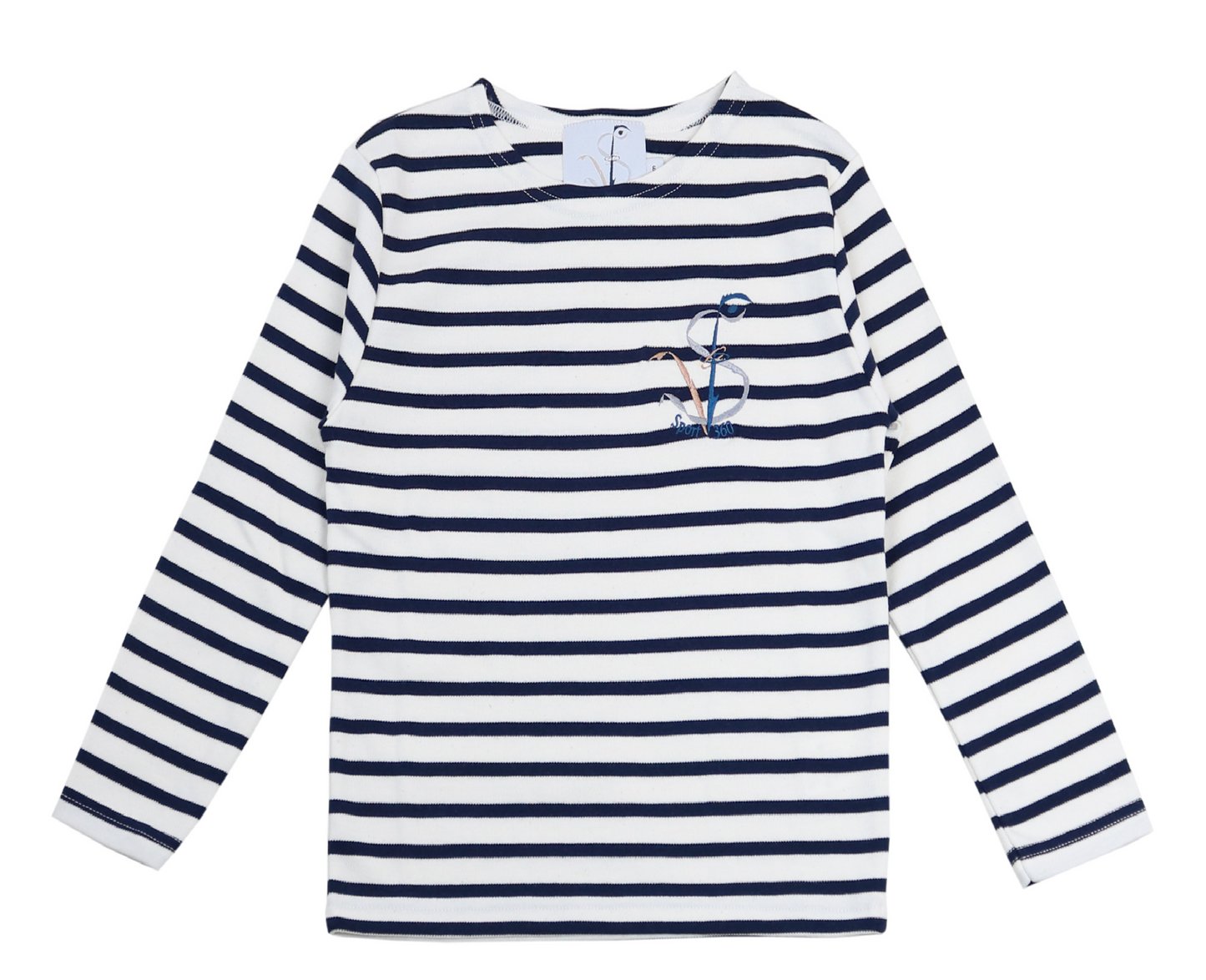 SportV360™: Pull Marinière Traditionnelle Enfant 220 coton green