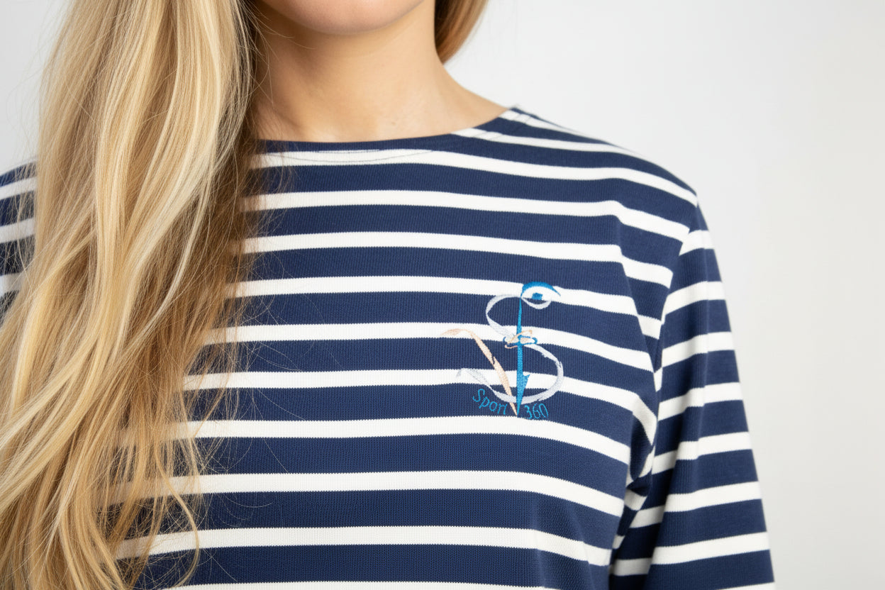 SportV360™: Robe tunique marinière 180